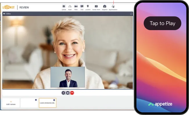 Loookit & Appetize Transform Customer Support for Mobile Apps